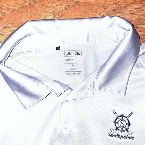 Grey Adidas Golf Polo from local club - Picture 4 of 4